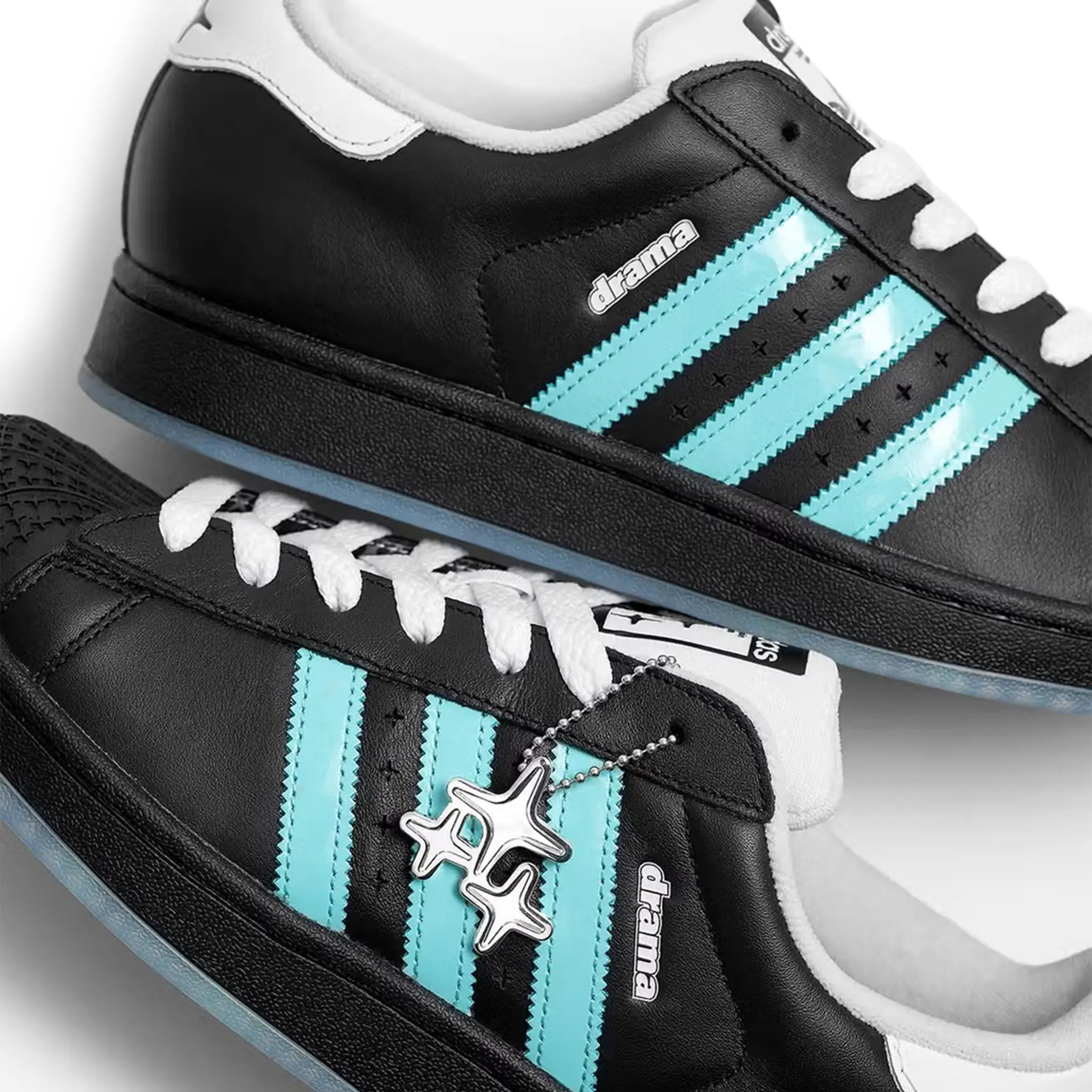 Image of Drama Call x Adidas Superstar II Black Metrolink Blue